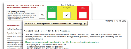 View a Sample SQ™ Participant Report